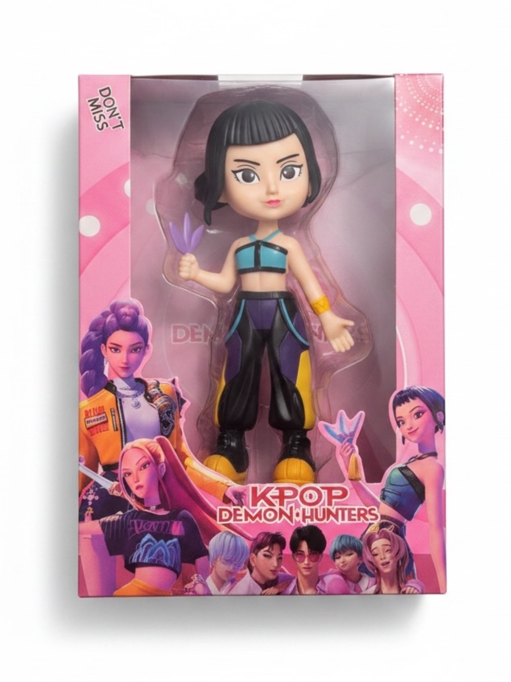 New KPop Demon Hunters Huntrix Zoey Large 7" Anime Figures Cosplay Doll‎